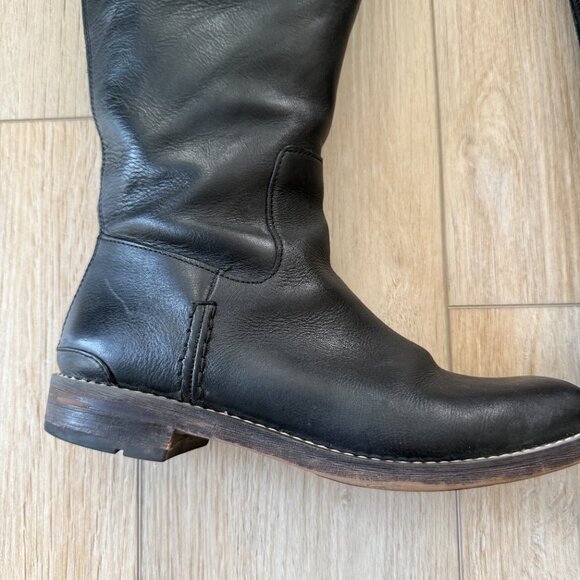 👢 Franco Sarto Black Leather Riding Boots | Women’s 9.5M Wide Calf 👢 - Picture 5 of 16